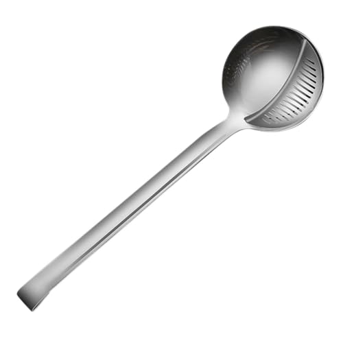 CLISPEED Fettabscheider Löffel mit Langem Griff Hitzebeständig Langlebig für Suppe und Ölfilter Küchenutensil für Haushalt Restaurant und Bar Leicht zu Reinigen Robustes Design von CLISPEED