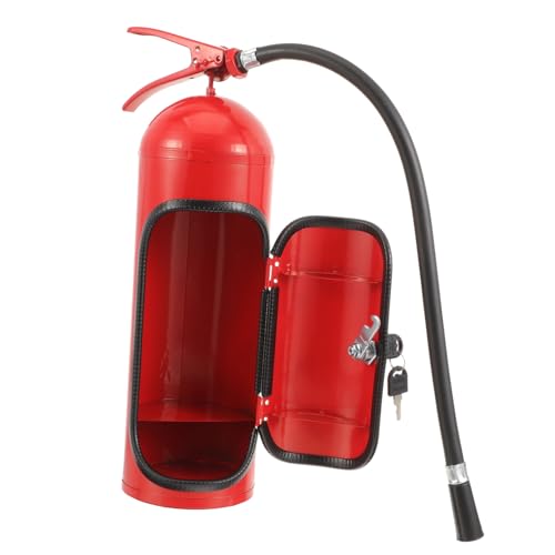 CLISPEED Feuerlöscher Weinspeicherbox Eleganter Weinhalter aus Metall für Bar und Geschenkideen für Feuerwehrmänner Vielseitig Einsetzbar und CLISPEED Feuerlöscher Weinspeicherbox Eleganter Weinhalter aus Metall für Bar und Geschenkideen für Feuerwehrmänner Vielseitig Einsetzbar und von CLISPEED