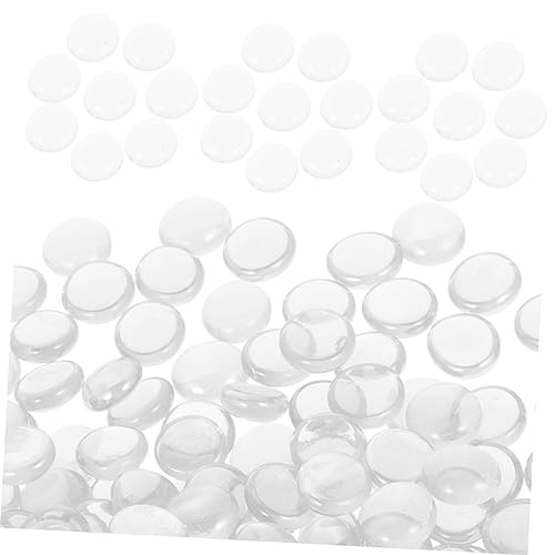CLISPEED Feuerstelle Glassteine Transparent Dekorative Beads für Aquarium Hochwertige Feuerstelle und Handwerksprojekte von CLISPEED