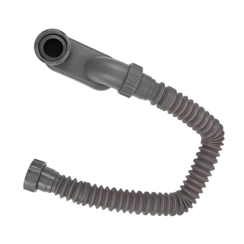 CLISPEED Flexibler Grauer Abflussrohr Schlauch mit Verstellbaren Zubehörteilen Einsetzbar für Waschbecken Badewannen und Duschabfluss Leicht Installierbar Klug gegen Verstopfungen für von CLISPEED