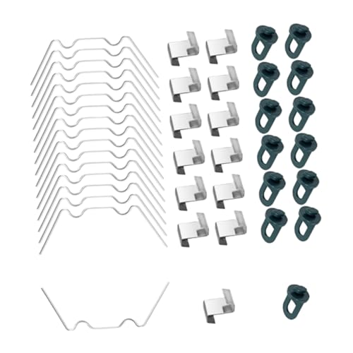 CLISPEED Förmige Edelstahl Gewächshaus Glas Clips mit Z Overlap Fixierung Rostbeständig Vielseitig für Glas und Kunststoffscheiben für Pflanzensetzlinge und Rahmenbefestigung von CLISPEED