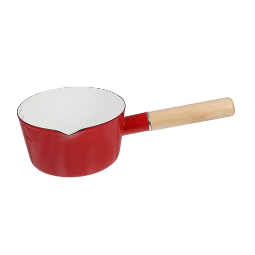 CLISPEED Food Cooking Pot Antihaftbeschichteter Milchkochtopf mit Flachem Boden Rostfrei und Energiesparend Vielseitig für Babysuppe Nudeln Milch und Instantgerichte Induktionsgeeignet von CLISPEED