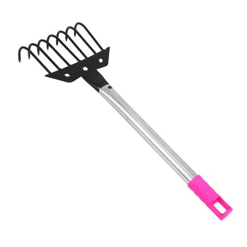 CLISPEED Gartenharke mit Leichtes Gartenwerkzeug zum Lockern und Auflockern von Erde Handrechen für Garten und Blumenbeete für Schnelle Bodenbearbeitung und Unkrautentfernung CLISPEED Gartenharke mit Leichtes Gartenwerkzeug zum Lockern und Auflockern von Erde Handrechen für Garten und Blumenbeete für Schnelle Bodenbearbeitung und Unkrautentfernung von CLISPEED