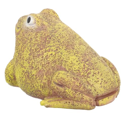 CLISPEED Geheimer Schlüsselversteck Resin Aufbewahrungsbox Garten Frosch Design Täuschend Echtgarten Dekoration Robuste Außen Schlüsselbox von CLISPEED