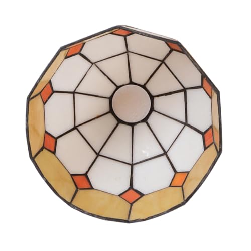 CLISPEED Gelber Retro Lampenschirm aus Mediterraner Stil Langlebiger Lampenüberzug Zarter Lampenschirm für Deckenleuchte Schlafzimmer und Wohnzimmerbeleuchtung CLISPEED Gelber Retro Lampenschirm aus Mediterraner Stil Langlebiger Lampenüberzug Zarter Lampenschirm für Deckenleuchte Schlafzimmer und Wohnzimmerbeleuchtung von CLISPEED