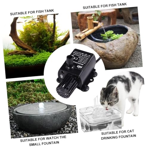 CLISPEED Geräuscharme Dc Mini Aquarium Wasserpumpe USB Betrieben Energiesparende Tauchpumpe für Fischbecken mit Sicherer Tropfwasserdichter Konstruktion Praktisch und Langlebig für von CLISPEED