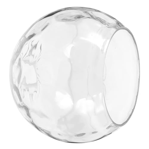 CLISPEED Glas Lampenschirm Kugelform Deckenleuchte Ersatz Lampenschirm aus Robustem Glas Transparent Oben Unten Passend für Pendelleuchten Esszimmer Wohnzimmer von CLISPEED