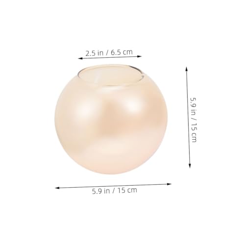 CLISPEED Glas Lampenschirm Rund Elegant Ersatz Lampenschirm für Deckenlampe Tischlampe Stehlampe mit Glatter Oberfläche und Hoher Lichtdurchlässigkeit Geeignet für Wohn Schlafzimmer von CLISPEED