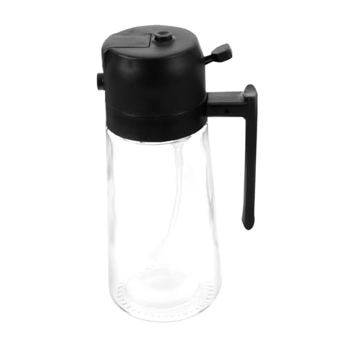 CLISPEED Glas Ölspender und Essigflasche mit Sprühfunktion Wiederverwendbarer Küchenölspender Platzsparendes Design Schwarzer Ausgießer für Öl Essig und Soßen CLISPEED Glas Ölspender und Essigflasche mit Sprühfunktion Wiederverwendbarer Küchenölspender Platzsparendes Design Schwarzer Ausgießer für Öl Essig und Soßen von CLISPEED