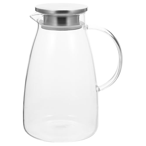 CLISPEED Glas Wasserkocher Elektrisch mit Edelstahl Teesieb Hitzebeständigem Borosilikatglas Großer Kessel Eleganter Getränke Pitcher für Zuhause Büro und Party von CLISPEED