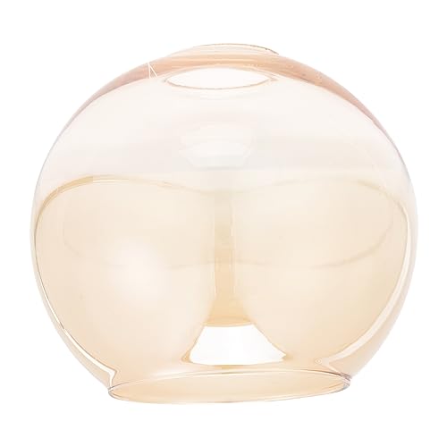 CLISPEED Glaskugel Lampenschirm Amberfarbener Hängelampe Schirm Dekorativer Glasüberzug für Wohnzimmer Esszimmer und Schlafzimmer Eleganter Lampenschattendekor von CLISPEED