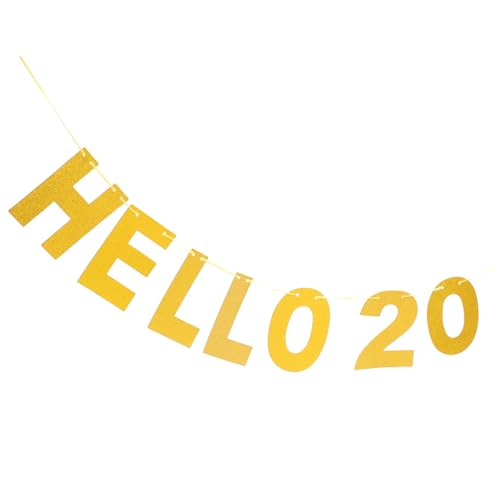 CLISPEED Glitzernder Geburtstag Banner Langlebige Wanddeko Verarbeitung Vielseitig Verwendbar als Partyhintergrund und Fotorequisite Geeignet für Geburtstagsfeiern Abschlussfeiern von CLISPEED