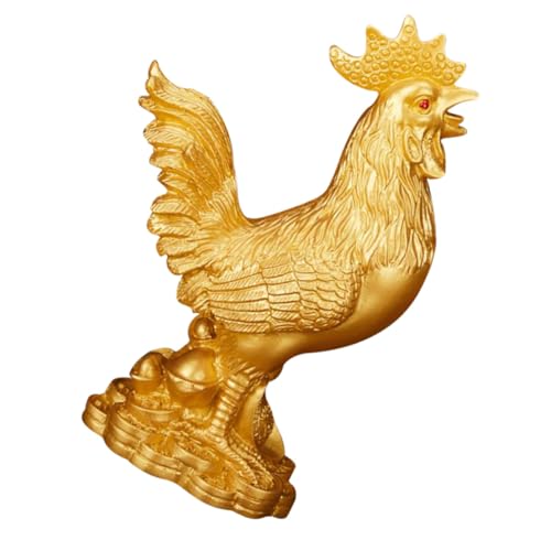 CLISPEED Goldener Feng Shui Hahn Dekofigur aus Robustem Resin Detailreiches Desktop Ornament Glücksbringer Reichtumssymbol Langlebige Tischdekoration für Zuhause und Büro CLISPEED Goldener Feng Shui Hahn Dekofigur aus Robustem Resin Detailreiches Desktop Ornament Glücksbringer Reichtumssymbol Langlebige Tischdekoration für Zuhause und Büro von CLISPEED