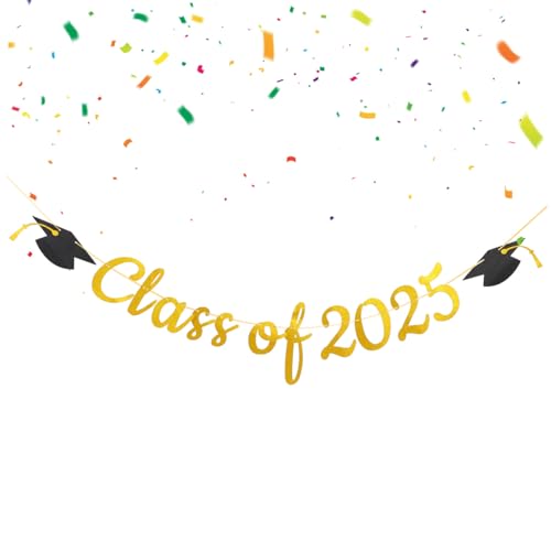 CLISPEED Graduation Party Banner aus Robustem Papier Wiederverwendbare Abschlussfeier Dekoration mit Gratulationsschriftzug Vielseitig als Fotohintergrund für und Highschool Feiern von CLISPEED
