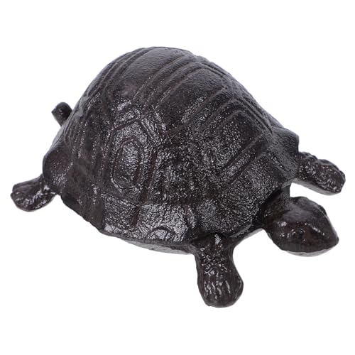 CLISPEED Gusseisen Schildkröten Schlüsselversteck mit Geheimfach Dekorative Gartenbox für Schlüssel und Schmuck Robustes Outdoor schlüsselsafe Stilvolle Aufbewahrung für Geld und von CLISPEED