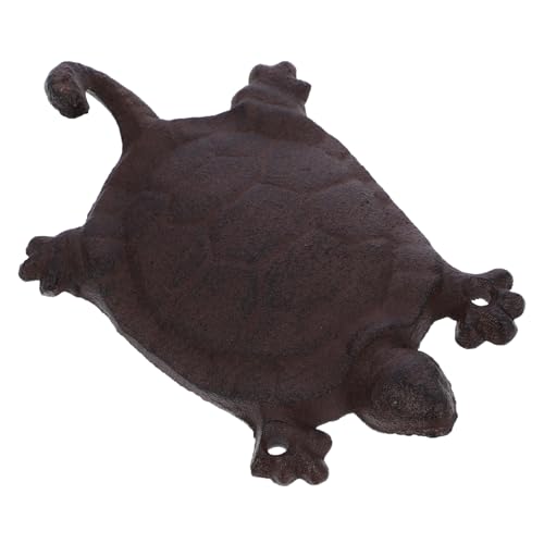 CLISPEED Gusseisen Wandhaken Schildkröte Vintage Stil Kompakter Multifunktionaler Schlüssel Handtuchhalter Robust für Flur Wohnzimmer Schlafzimmer Traditionell Gefertigt aus Langlebigem von CLISPEED