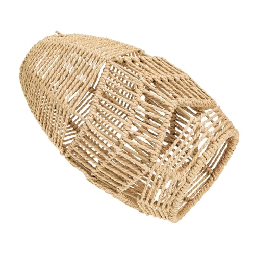 CLISPEED Hängende Lampenschirm Papierschnur Kreative Deckenleuchte im Vintage Stil für Wohnzimmer und Restaurant Einzigartiges Design im Rattan Look Einfach zu Dekorieren Langlebig und CLISPEED Hängende Lampenschirm Papierschnur Kreative Deckenleuchte im Vintage Stil für Wohnzimmer und Restaurant Einzigartiges Design im Rattan Look Einfach zu Dekorieren Langlebig und von CLISPEED