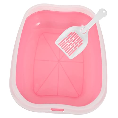 CLISPEED Halboffenes Katzenklo mit Spritzschutz Große Kapazität Atmungsaktiv Niedriger Schaufel für Kätzchen und Katzen Hygienisch und Leicht zu Reinigen Katzenstreu Behälter CLISPEED Halboffenes Katzenklo mit Spritzschutz Große Kapazität Atmungsaktiv Niedriger Schaufel für Kätzchen und Katzen Hygienisch und Leicht zu Reinigen Katzenstreu Behälter von CLISPEED