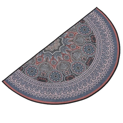 CLISPEED Halbrunder Teppich Halbrunde Badematte Fußmatte Im Mandala-Stil Willkommener Eingangsteppich Halbkreis-badematte Fußmatten Vintage-Teppich Halbkreis-fußmatte Brown Polyester CLISPEED Halbrunder Teppich Halbrunde Badematte Fußmatte Im Mandala-Stil Willkommener Eingangsteppich Halbkreis-badematte Fußmatten Vintage-Teppich Halbkreis-fußmatte Brown Polyester von CLISPEED