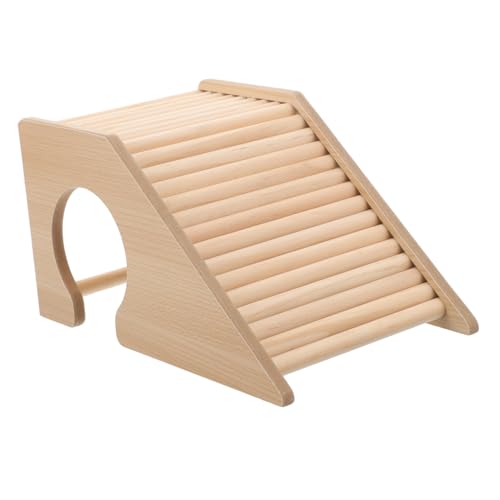 CLISPEED Hamster Kletterleiter aus Holz Multifunktionales Kleintier Glatter Oberfläche Verschleißfest Platzsparend Geeignet für Hamster Rennmäuse und Chinchillas Fördert Bewegung und von CLISPEED