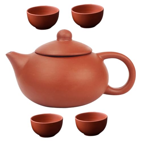 CLISPEED Handgefertigtes Chinesisches Zisha Teekannen Set aus Keramik Verschleißfest mit Klassisch Retro für PU Erh Tee Kleines Tee Set für Zuhause Teezimmer und CLISPEED Handgefertigtes Chinesisches Zisha Teekannen Set aus Keramik Verschleißfest mit Klassisch Retro für PU Erh Tee Kleines Tee Set für Zuhause Teezimmer und von CLISPEED