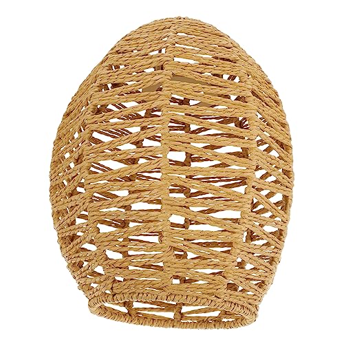 CLISPEED Handgewebter Konischer Lampenschirm aus Papiergeflecht Rustikaler Deckenlampenschirm mit Natürlichem Handgefertigtem Design Warmes Licht für Esszimmer Wohnzimmer Pendelleuchte CLISPEED Handgewebter Konischer Lampenschirm aus Papiergeflecht Rustikaler Deckenlampenschirm mit Natürlichem Handgefertigtem Design Warmes Licht für Esszimmer Wohnzimmer Pendelleuchte von CLISPEED