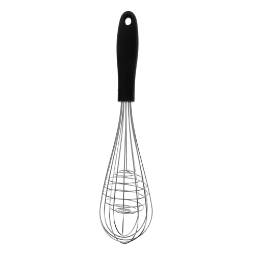CLISPEED Handkurbel Eierschläger aus Manueller Handmixer mit Ergonomischem Griff Rotierender Schneebesen mit Kugelkopf Handgeführter Rührbesen für Backen und Milchaufschäumen von CLISPEED