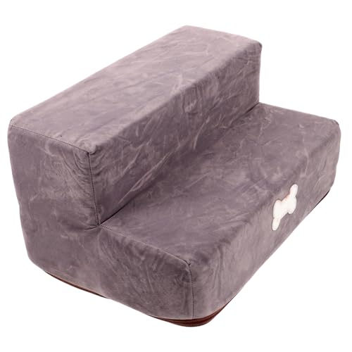 CLISPEED Haustiertreppe Stufig rutschfeste Hunderampe für Sofa und Bett Leichtes Design aus Verschleißfestem Material für Katzen Platzsparend und Transportabel von CLISPEED