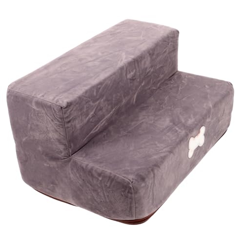 CLISPEED Haustiertreppe für Hunde und Katzen Stufige rutschfeste Hunderampe aus Strapazierfähigem für Bett und Sofa Tragbar und Leicht zu Lagern Optimale Unterstützung von CLISPEED