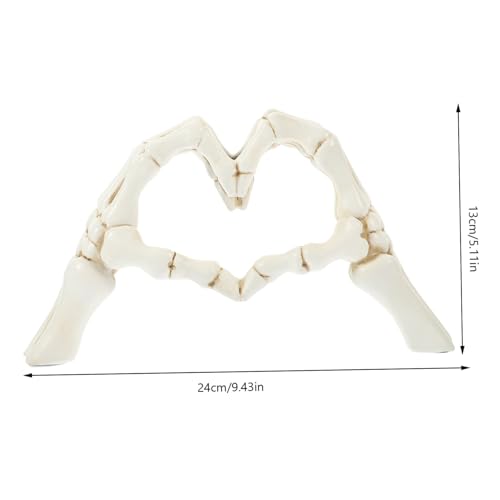 CLISPEED Herz Hand Skulptur aus Resin Abstrakte Skelett Hand mit Herzgeste Moderne Dekofigur für Wohnzimmer Schlafzimmer und Büro Stilvolle Tischdekoration Langlebiges Kunsthandwerk CLISPEED Herz Hand Skulptur aus Resin Abstrakte Skelett Hand mit Herzgeste Moderne Dekofigur für Wohnzimmer Schlafzimmer und Büro Stilvolle Tischdekoration Langlebiges Kunsthandwerk von CLISPEED