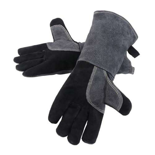 CLISPEED Hitzebeständige Feuerfeste Lederschmiede Schweißhandschuhe Langlebig und Wiederverwendbar Vielseitig für Grill Ofen Herd und Industriearbeiten Geeignet CLISPEED Hitzebeständige Feuerfeste Lederschmiede Schweißhandschuhe Langlebig und Wiederverwendbar Vielseitig für Grill Ofen Herd und Industriearbeiten Geeignet von CLISPEED