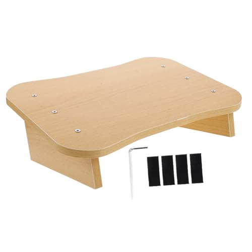 CLISPEED Holz Fußhocker Nonslip Schräger Fußtritt Tragbar für Büro Beauty Salon Spa Schlafzimmer Badezimmer Klein Praktisch Leicht Lagerung Komfortabel Ergonomisch von CLISPEED