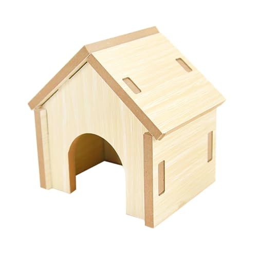 CLISPEED Holz Hamsterhaus Robust Pet Cage Supply Sommer Versteck Nest für Zwerghamster Chinchilla Kleintiere Spielhaus von CLISPEED