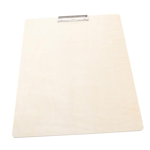 CLISPEED Holz Sketch Board mit Starkem Clip Robustes Klemmbrett Tragbares Zeichenbrett für Künstler Reißfestes und Langlebiges Zeichenbrett zum Skizzieren und Malen Unterwegs von CLISPEED