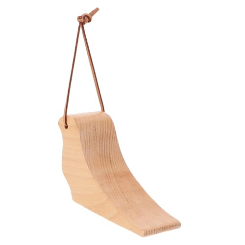 CLISPEED Holz Türkeil Türstopper Vogel Form aus Buchenholz mit Hebeschnur Nagelfreier Türkeil für Schlafzimmer Verhindert Plötzliches Zuschlagen Schützt Familie und Haustiere Sicherer von CLISPEED