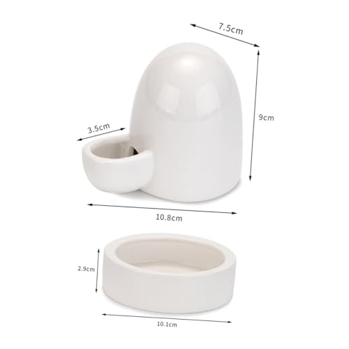 CLISPEED Hühnerfutterspender Geflügel Futtertrog mit Rundem Futterbehälter Leicht zu Befüllen und Reinigen Robustes Langlebiges Material Geeignet für Geflügelhaltung und Professionelle von CLISPEED