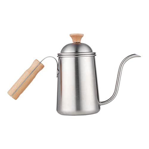 CLISPEED Japanischer Wasserkocher mit Langem Handlicher Holzgriff Leichter Camping Kaffeekessel Präzise Wassersteuerung Design für Outdoor und Tee Genuss von CLISPEED