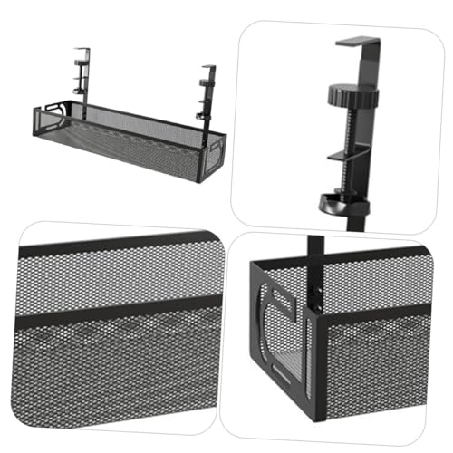 CLISPEED Kabelmanagement Regal Unter Schreibtisch Kabelhalter Kabelablage für Ordnung Büro Arbeitsplatz Organizer Schwarz CLISPEED Kabelmanagement Regal Unter Schreibtisch Kabelhalter Kabelablage für Ordnung Büro Arbeitsplatz Organizer Schwarz von CLISPEED
