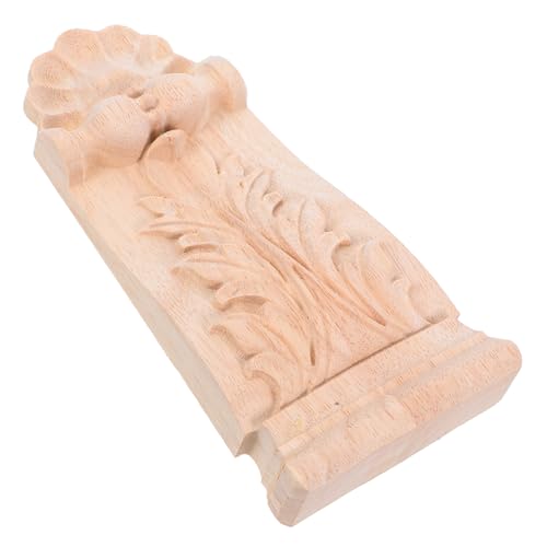 CLISPEED Holzgeschnitzte Applique Für Möbel Unlackierte Dekorative Zierleisten Aus Holz Für Betten Schränke Und Kleiderschränke Europäischer Stil Vielseitige Wanddekoration von CLISPEED
