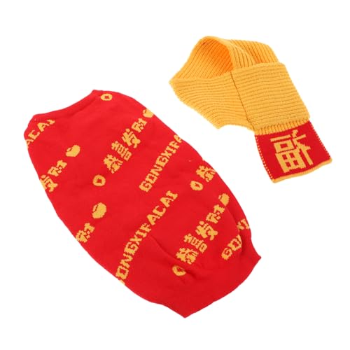 CLISPEED Katze Winterpullover Wärmend Festlich Strickkostüm Neujahrs Pet Kleidung Atmungsaktiv Bequem für Katzen Festliche Haustierbekleidung CLISPEED Katze Winterpullover Wärmend Festlich Strickkostüm Neujahrs Pet Kleidung Atmungsaktiv Bequem für Katzen Festliche Haustierbekleidung von CLISPEED