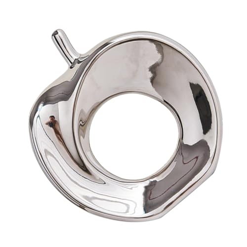 CLISPEED Keramik Apfel Dekofigur Silber Obst Skulptur Kunsthandwerk Desktop Ornament für Zuhause Büro Wohnzimmer Stilvolle Tischdekoration CLISPEED Keramik Apfel Dekofigur Silber Obst Skulptur Kunsthandwerk Desktop Ornament für Zuhause Büro Wohnzimmer Stilvolle Tischdekoration von CLISPEED