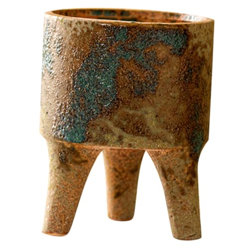 CLISPEED Keramik Blumentopf mit Stativ Design Dekorativer Sukkulenten Pflanztopf für Zimmerpflanzen Robust und Langlebig Stilvoller Desktop Übertopf für Zuhause und Büro von CLISPEED