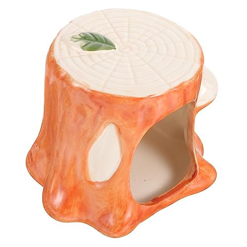 CLISPEED Keramik Hamsterversteck Baumstumpf Form Sommer Kühles Haustier Haus Kleintier Schlafnest für Hamster Chinchilla Kleine Nager Spielplatz und Ruhebereich CLISPEED Keramik Hamsterversteck Baumstumpf Form Sommer Kühles Haustier Haus Kleintier Schlafnest für Hamster Chinchilla Kleine Nager Spielplatz und Ruhebereich von CLISPEED