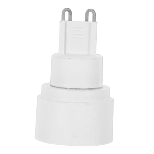 CLISPEED Keramik zu Lampenfassung Adapter Stabiler Sockelhalter für Zuhause Büro Beleuchtung Sicherer Sitz Vielseitig Einsetzbar für Wohn und Geschäftsbereiche Weiß Spannung von CLISPEED