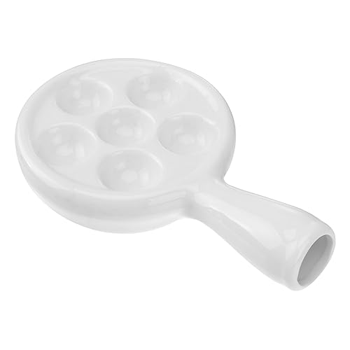 CLISPEED Keramische Escargot Backplatte mit Ergonomischem Griff Hitzebeständig Langlebig Spülmaschinenfest für Zuhause und Restaurants CLISPEED Keramische Escargot Backplatte mit Ergonomischem Griff Hitzebeständig Langlebig Spülmaschinenfest für Zuhause und Restaurants von CLISPEED