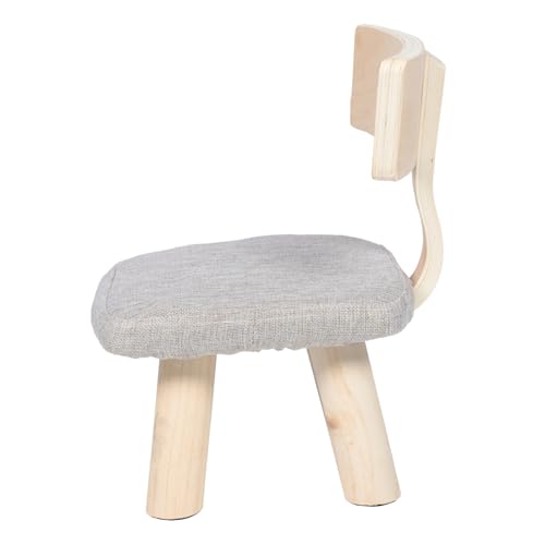 CLISPEED Kinderstuhl mit Rückenlehne aus Robustem Holz rutschfest und Stoßsicher Stabiler Sitzhocker für Sicherer Kindermöbelhocker für Wohnzimmer Küche und Spielzimmer von CLISPEED