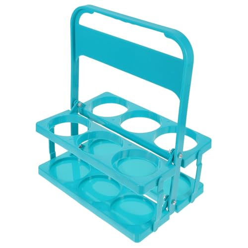 CLISPEED Klappbarer Bierflaschenträger Flaschen Tragbar Handlicher Getränkehalter Bierflaschenkorb Marsgrün für Partys Zuhause Hotel Leicht und Stabil mit Tragegriff von CLISPEED