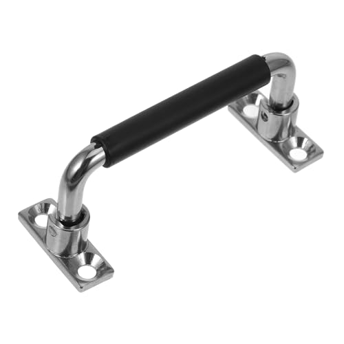 CLISPEED Klappgriff aus Edelstahl mit Gummibeschichtung Federbelasteter Einlassgriff für Werkzeug Gerätekisten Platzsparender Langlebiger Kistengriff für Industrielle und Tägliche Nutzung CLISPEED Klappgriff aus Edelstahl mit Gummibeschichtung Federbelasteter Einlassgriff für Werkzeug Gerätekisten Platzsparender Langlebiger Kistengriff für Industrielle und Tägliche Nutzung von CLISPEED