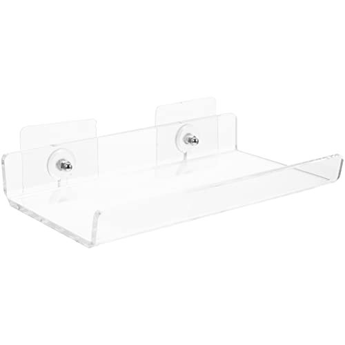 CLISPEED Klares Schwimmregal Wandregal ohne Bohren für Badezimmer Küche Schlafzimmer zur Organisation von Handtüchern und Kleinigkeiten CLISPEED Klares Schwimmregal Wandregal ohne Bohren für Badezimmer Küche Schlafzimmer zur Organisation von Handtüchern und Kleinigkeiten von CLISPEED