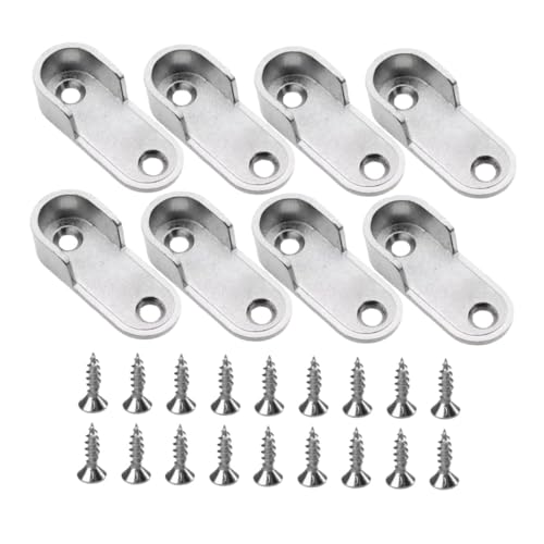 CLISPEED Kleider Schrank Kleider Stange Schrankstange zum Aufhängen von Kleidung Endstützen für Kleiderstangen Kleiderstangenhalterung Kleidungsstangen Zinklegierung Silver CLISPEED Kleider Schrank Kleider Stange Schrankstange zum Aufhängen von Kleidung Endstützen für Kleiderstangen Kleiderstangenhalterung Kleidungsstangen Zinklegierung Silver von CLISPEED